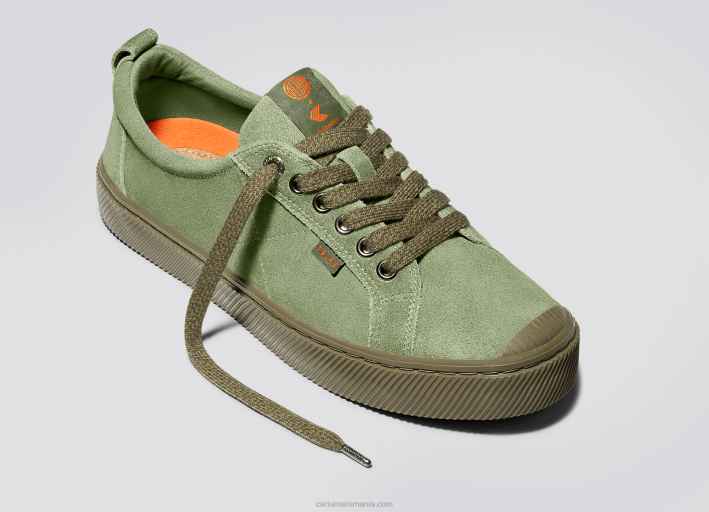 bărbați Cariuma deus ex machina piele intoarsa verde ulei TFHJ27