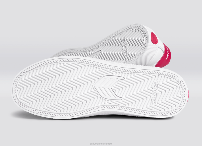 bărbați Cariuma piele pantone viva magenta alb TFHJ77