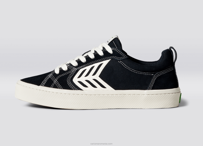 bărbați Cariuma picior stâng (pantof unic)-contrast negru/fildeș TFHJ149