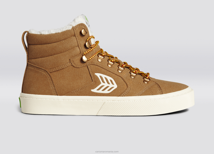 femei Cariuma piele intoarsa camel TFHJ408
